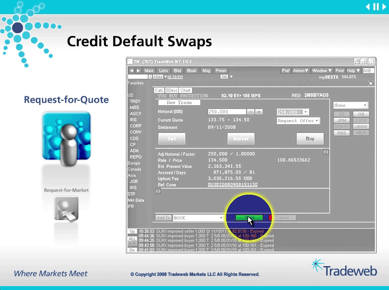 Tradeweb Credit Default Swap Video Still Image 3